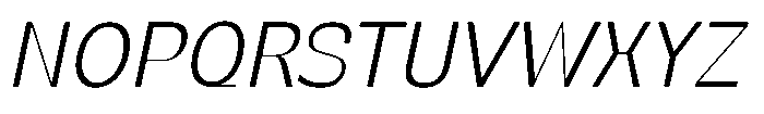 SG Verace Light Slant Font UPPERCASE