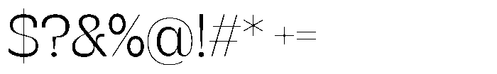 SG Verace Light Font OTHER CHARS