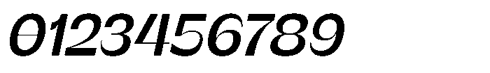 SG Verace Medium Slant Font OTHER CHARS