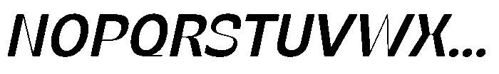 SG Verace Medium Slant Font UPPERCASE