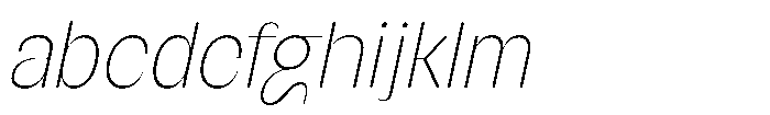 SG Verace Thin Slant FONT