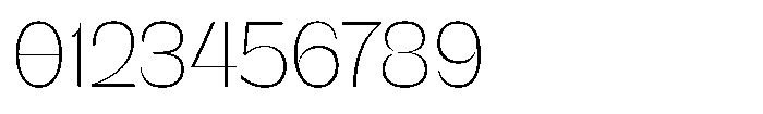 SG Verace Thin Font OTHER CHARS