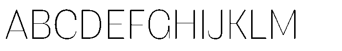 SG Verace Thin Font UPPERCASE