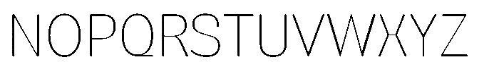 SG Verace Thin Font UPPERCASE