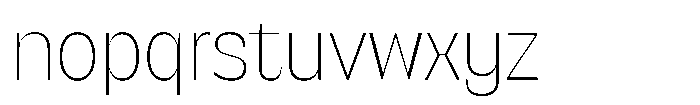SG Verace Thin Font LOWERCASE