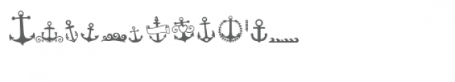 sg anchor dingbats font Font UPPERCASE