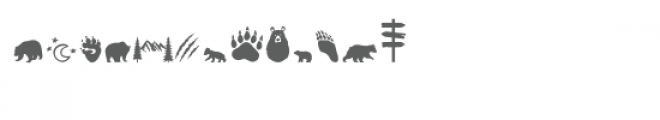 sg bear forest dingbats font Font UPPERCASE