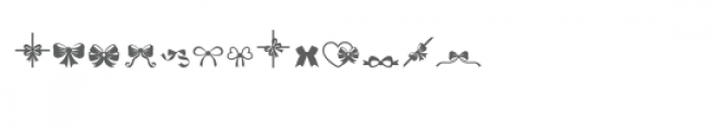 sg bows and ribbons dingbats font Font LOWERCASE