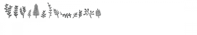 sg cute lil' plants dingbats font Font UPPERCASE