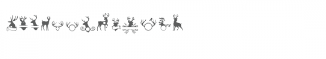 sg deer monogram dingbats Font UPPERCASE