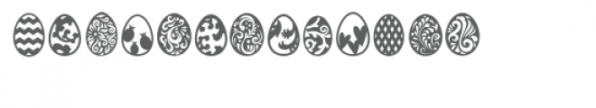 sg easter egg dingbats Font UPPERCASE