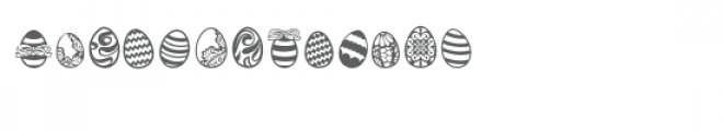 sg easter egg hunt dingbats Font UPPERCASE