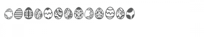 sg easter egg hunt dingbats Font UPPERCASE