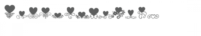 sg fancy hearts dingbats font Font UPPERCASE