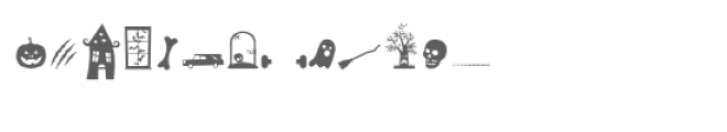 sg halloween dingbats font Font LOWERCASE