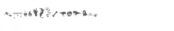 sg halloween dingbats Font UPPERCASE