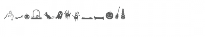 sg halloween dingbats Font UPPERCASE