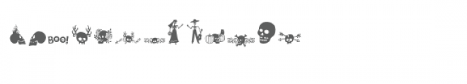 sg halloween skeletons & skulls dingbats font Font UPPERCASE