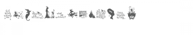 sg halloween witch dingbats font Font UPPERCASE