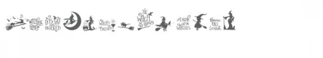 sg halloween witch dingbats font Font UPPERCASE