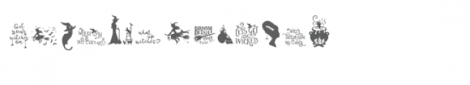 sg halloween witch dingbats font Font LOWERCASE