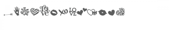 sg love dingbats font Font UPPERCASE