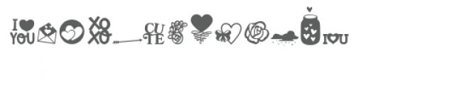 sg love dingbats font Font LOWERCASE