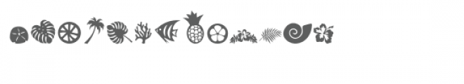 sg tropical dingbats font Font UPPERCASE