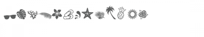 sg tropical dingbats font Font UPPERCASE