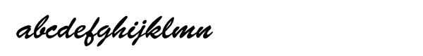 SG Brush Script SB Regular Sample