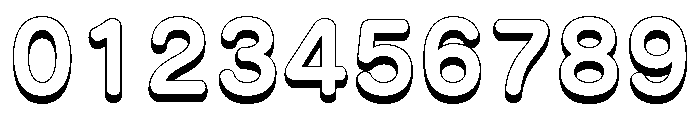 Shadow Bold Font OTHER CHARS