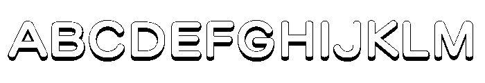 Shadow Bold Font UPPERCASE