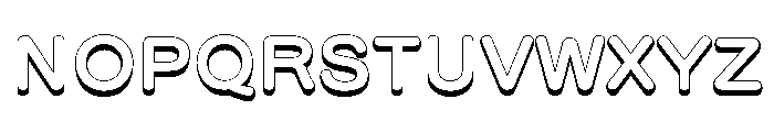 Shadow Bold Font UPPERCASE