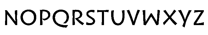 Shamus Regular Font LOWERCASE