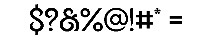 Shamus Semibold Font OTHER CHARS