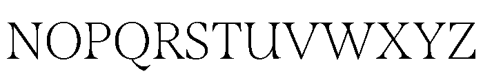 Sherborne Variable Extra Light Font UPPERCASE