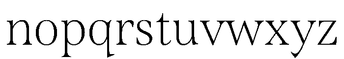 Sherborne Variable Extra Light Font LOWERCASE