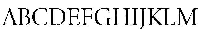 Sherborne Variable Regular Font UPPERCASE