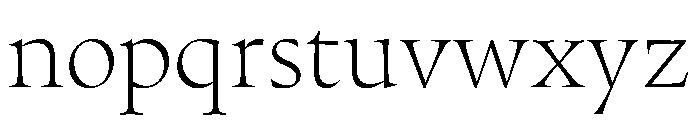 Sherborne Variable Thin Font LOWERCASE
