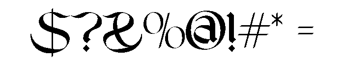 SHAKA-Regular Font OTHER CHARS