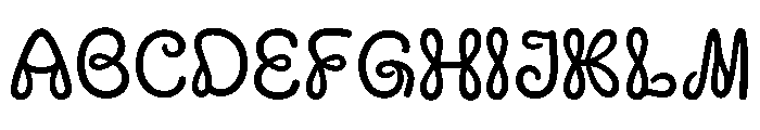 SHINE WITH JOY Regular Font UPPERCASE
