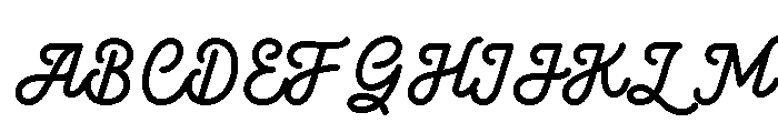 Shadenia Regular Font UPPERCASE