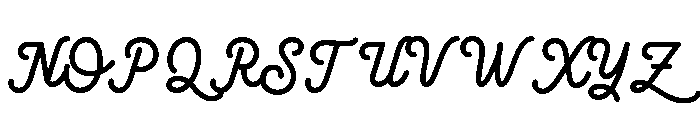Shadenia Regular Font UPPERCASE