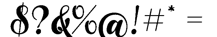 Shadenz Regular Font OTHER CHARS