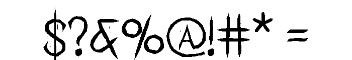 Shadow Attack Font OTHER CHARS