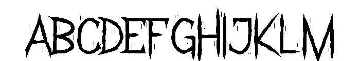 Shadow Attack Font UPPERCASE