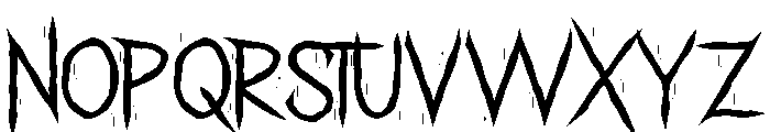 Shadow Attack Font LOWERCASE