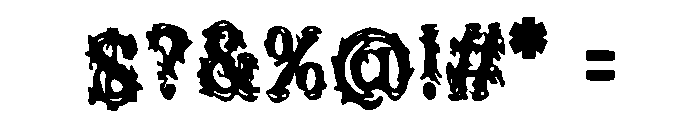 Shadow_Demon Font OTHER CHARS