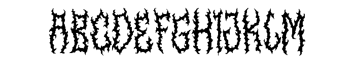 Shadow Murder Font UPPERCASE