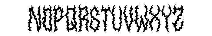 Shadow Murder Font UPPERCASE
